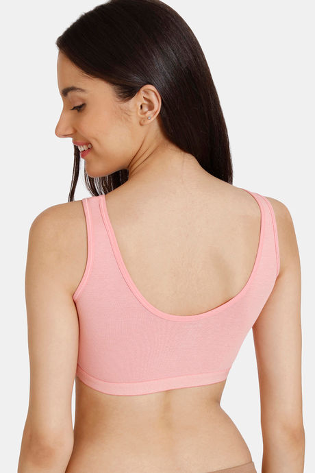 Zivame Girls Double Layered Non Wired Full Coverage Slip-on Beginner Bra (Pack of 2) - Multicolor — image 2
